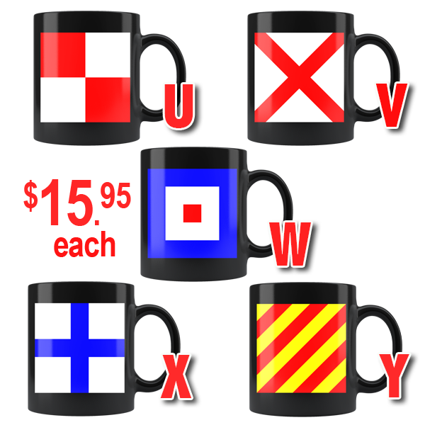 Nautical Flag Mugs U-Y
