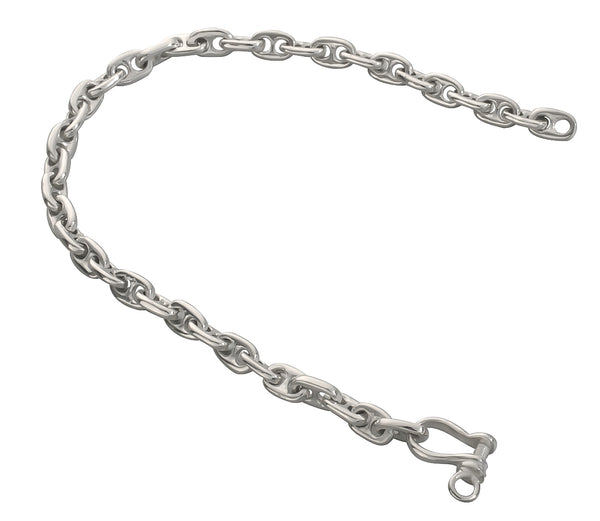 Anchor Chain Silver Bracelet