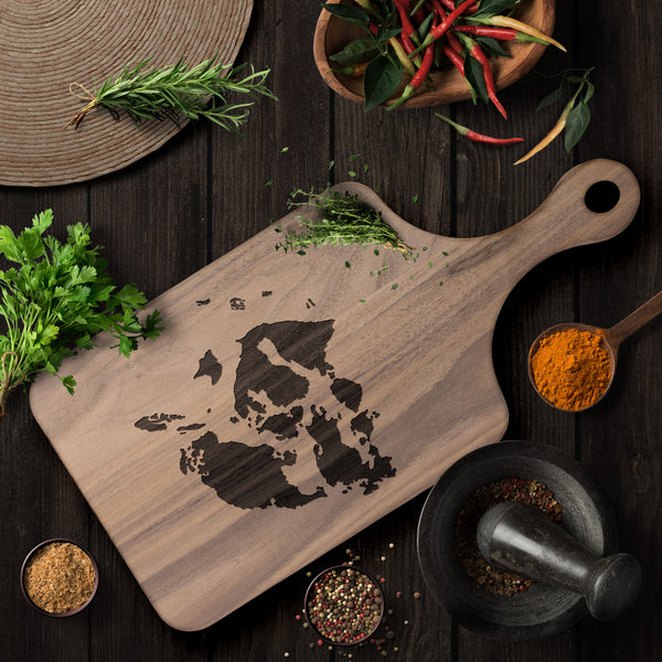 San Juan Islands Paddle Cutting Board