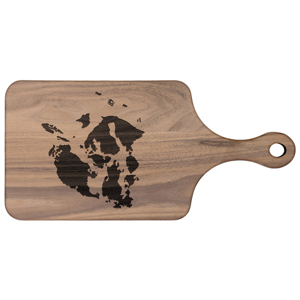 San Juan Islands Paddle Cutting Board