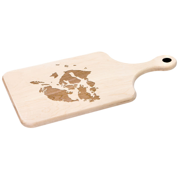 San Juan Islands Paddle Cutting Board