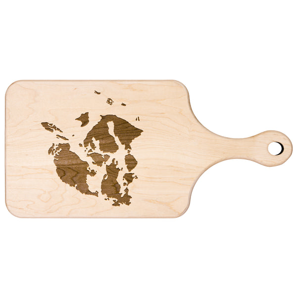 San Juan Islands Paddle Cutting Board