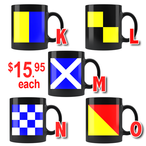 Nautical Flag Mugs K-O