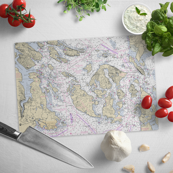 San Juans Glass Cutting Board